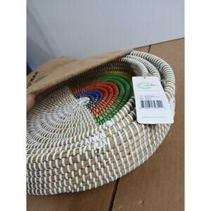 NWT Rustic Kansgrass Multicolor Decorative Trays – Set of 3 Handmade Boho